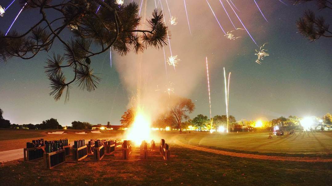 30 Second Long Exposure of Fireworks at the Wichita Country Club. Taken by Nicholas Coates using a GoPro Hero 4 Black